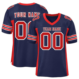 Nhà Máy Bóng Đá Mỹ Mặc Người Đàn Ông Thoáng Khí Tùy Chỉnh Thăng Hoa Raider Màu Xanh T Áo Sơ Mi Bóng Đá Mỹ <span class=keywords><strong>Jersey</strong></span> - Product Image 4