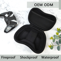 Étui de transport personnalisé pour manette de jeu en EVA noir, coque rigide ignifuge, sac de rangement pour manette de jeu pour PS5 PS4 Xbox
