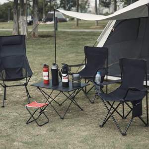 Chaises pliantes en métal pour le camping - Meubles d'extérieur légers et portables pour la plage, la pelouse et les sports de plein air - Product Image 5