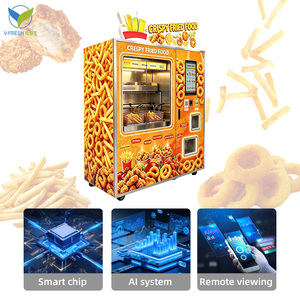 เครื่องทอดไก่กรอบ Wx-f61-2 Vfresh แบบกำหนดเองได้ บริการตนเอง หน้าต่างมองเห็นได้ ผลิตจากสแตนเลส รองรับ SDK และการชำระเงินด้วย QR โค้ด - Product Image 3