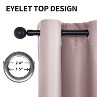 Rideaux à œillets occultants pour la maison rideaux d'extérieur pour patio rideaux d'extérieur imperméables