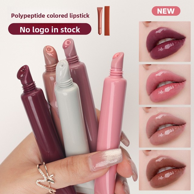 7 Colors Polypeptide Lip Gloss Wholesale Moisturizing Hydrating Lip Tint Glossy Plump Soft Tube 10ml Lip Oil Private Label