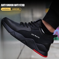 Chaussures de sécurité respirantes anti-perforation GUYISA CE certifiées Union Européenne pour sports de plein air noires