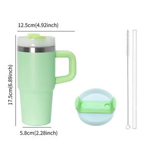 Vaso Térmico Personalizado de 14 oz con Asa, Mini <span class=keywords><strong>Termo</strong></span> Infantil, Vasos Térmicos, Botella de Agua Infantil de Acero Inoxidable Libre de BPA - Product Image 5