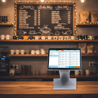 Terminal de point de vente tout-en-un, caisse enregistreuse, moniteur, système d'exploitation Windows/Android, garantie d'un an pour les supermarchés, les magasins de détail, efficace