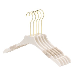Custom logo clothing store, pure white clothes hangers, children's clothing store, men's and women's clothing store, acrylic - Product Image 1