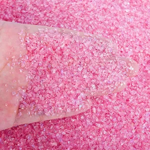 50g/sac de pierres concassées en verre irisées irrégulières, utilisées pour le remplissage de moules en résine époxy UV/bijoux faits main DIY - Product Image 5