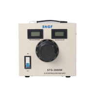 Régulateur de tension électronique automatique monophasé AC 50Hz STG-3000W, bobine toroïdale, entrée 220V, sortie 0-300V, transformateur Variac
