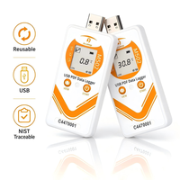 Enregistreur de données de température et d'humidité USB haute précision avec écran LCD, calibré CNAS, pour ateliers de production et expéditions de marchandises frigorifiques