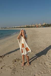 Vestido de Algodón para Niñas, Agradable al Tacto, Ofrece Comodidad Veraniega, Interés Visual Decorativo y una Sensación Ligera - Product Image 3