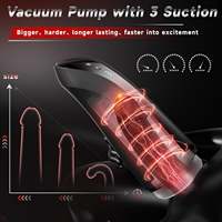3 in 1 Vakuumpumpe Penis Trainer Vibrierender männlicher Mastur bator Automatisches Saugen Männer Stroker Sex Maschinen für Mann Masturbation