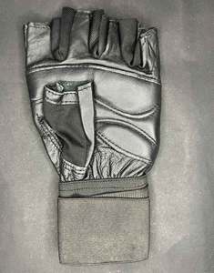 Gants de gymnastique en cuir noir personnalisés pour la compétition sportive d'entraînement de fitness d'haltérophilie - Product Image 5