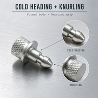 Nouveau goupille de positionnement pour ensemble de lampe, pour alignement de boîtier d'éclairage de véhicule, goujon à bride moletée en acier au carbone, zingué M4-M8