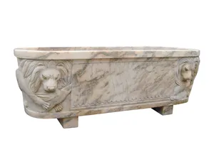 Shengye Freestanding bathtub stone indoor bathroom home hotel decorative solid marble bathtub natural stone bathtub