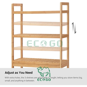 Over the Toilet <b>Shelf</b> 3-tier <b>Bamboo</b> Bathroom Organizer With Adjustable <b>Shelves</b> Multifunctional Toilet Rack for Bathroom - Product Image 5