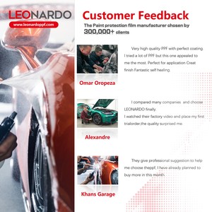 LEONARDO 7.5mil لامعة ذاتية اللف الشفاء ppf حماية الطلاء الجسم لاصق للسيارة حمالة صدر شفافة - Product Image 4