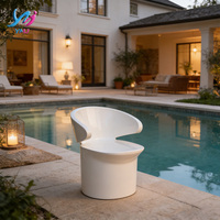 Fauteuil lounge moderne et créatif en fibre de verre capitonné pour la maison, le bureau, la salle à manger, les salons, les chambres, les hôtels - Durable et écologique