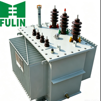 Transformateur de distribution triphasé 100 kVA 10 kV 400 V S20M à noyau laminé immergé dans l'huile, unité industrielle à économie d'énergie