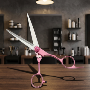 Ciseaux de coiffure professionnels en acier inoxydable de 6,0 pouces, nouvelle mode, avec logo personnalisé, lame droite à pointe acérée - Product Image 4