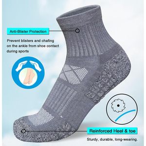 Breman Men Thick Cushioned Breathable Running <b>Knee</b> <b>Socks</b> 5 Pairs Anti Slip Seamless Sports <b>Socks</b> - Product Image 4