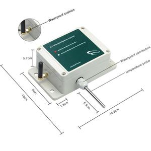 Sistema de Sensor de Temperatura Inalámbrico z-wave, Sensor de Temperatura Impermeable, Monitoreo de Temperatura Inalámbrico Industrial - Product Image 5