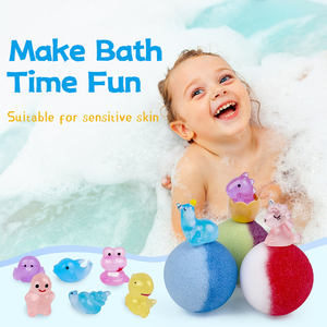 ลูกบอลอาบน้ำฟองสบู่วีแกนแบบทำมือสำหรับสปา บรรจุ 12 ชิ้น พร้อมของเล่นเซอร์ไพรส์ ขายส่ง - Product Image 5