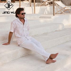 Chemise de plage pour hommes 2024 Nouveau design personnalisé imprimé numériquement Unisexe Boutons à pression Chemises décontractées de plage de vacances hawaïennes pour hommes - Product Image 4