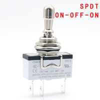 Interrupteur à bascule SPST SPDT 16A 250VAC 2 broches 3 broches 6 broches On-off/on-on/on-off-on 3 positions 3 broches Interrupteur momentané DPDT