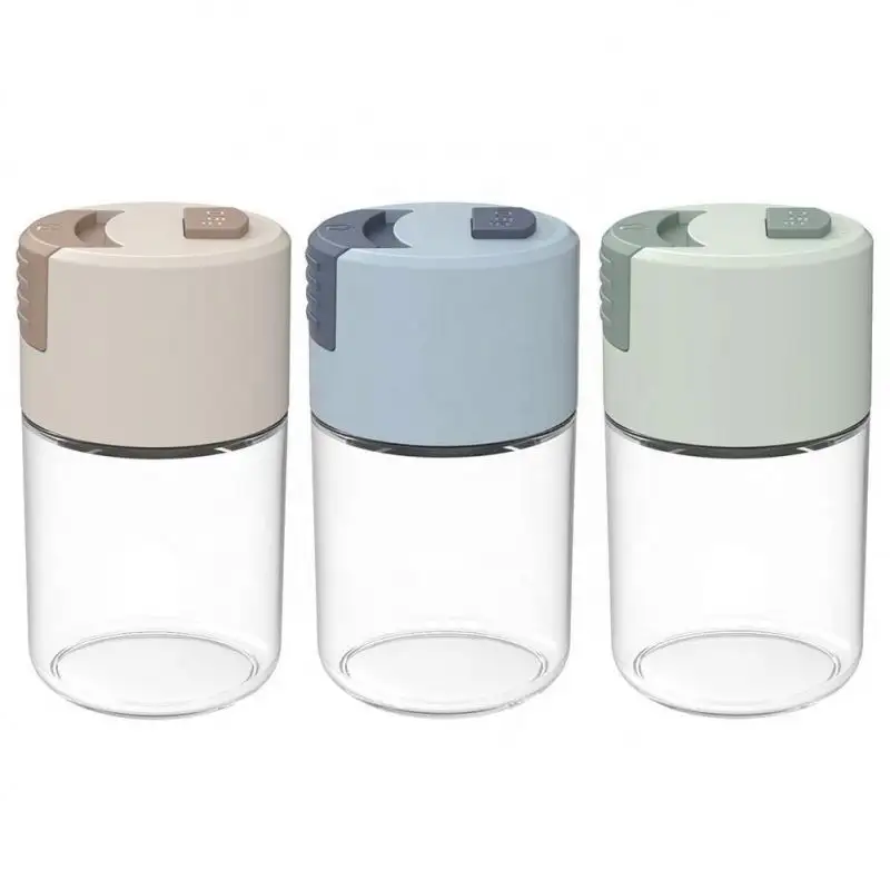 0.5G Doseerzoutschudder Push Type Plastic Zout Dispenser Suikerfles Kruidenkruik Kruidenbak Kookgereedschap