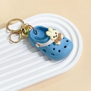 Porte-clés mini-chaussure 3D en caoutchouc, mignon, tendance, de luxe, imperméable, vente en gros, pour breloque de sac, sac fourre-tout, voiture, gobelet, portefeuille - Product Image 3