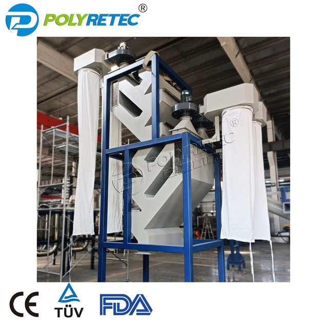 500-5000KG/H RPET Flakes Cleaning Washing Line With FDA Approval