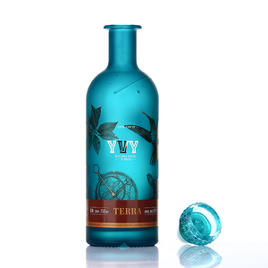 Bouteilles <span class=keywords><strong>de</strong></span> vodka, whisky et <span class=keywords><strong>rhum</strong></span> <span class=keywords><strong>de</strong></span> luxe <span class=keywords><strong>de</strong></span> couleur bleue personnalisées, <span class=keywords><strong>vente</strong></span> chaude, 500 ml, 700 ml, 750 ml, bouteille en verre pour spiritueux <span class=keywords><strong>de</strong></span> qualité supérieure antidérapante - Product Image 5
