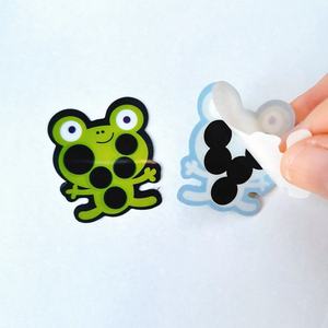 Termômetro de Cuidado de Segurança para Bebês em Forma de Desenho com Material PET, Tipo de Escala para 36-40°C, Adesivo para Testa de Crianças - Product Image 6