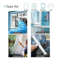 Wholesale10 "essuie-glace avec support essuie-glace en acier inoxydable pour salle de bain cuisine miroir carrelage fenêtre voiture verre nettoyage luxe
