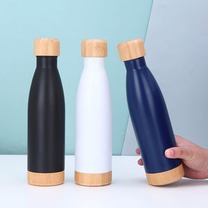 Bouteille d'eau isotherme en acier inoxydable à double paroi de 500 ml, forme cola, thermos à double paroi - Product Image 4