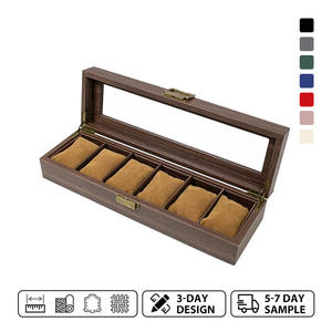 Display Storage Box New Design Wood Watch Box Perfect Quality With 6 Slot Desktop Organizer Crafts Acacia Watches Storage Box - Product Image 6