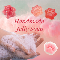 Barre de savon de douche en forme de patte douce pour le bain, plusieurs couleurs, fait à la main, transparent, OEM et ODM