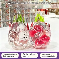 Jouet Squishy Fruit du Dragon en TPR, Haute Transparence, à Rebond Lent, Design Réaliste, Anti-Stress