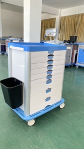 Xe Đẩy Điều Trị Phòng Cấp Cứu ABS Y Tế Bán Chạy Xe Đẩy Tai Nạn Trong Bệnh Viện Có Máy Khử Rung ISO - Product Image 5