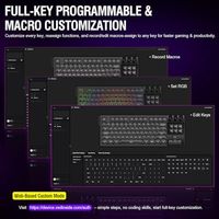 OEM ODM K1 Pro Macro Mechanical Keyboard Wired FullKey Programmable OnBoard Keypad with Screen Knob Custom Gaming Streaming Key