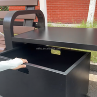 Nouvelle Arrivée Bancs de Tennis Modernes avec Auvent, Bancs en Métal et Plastique avec Dossier, Chaises Personnalisées avec Auvent, Banc de Jardin Extérieur