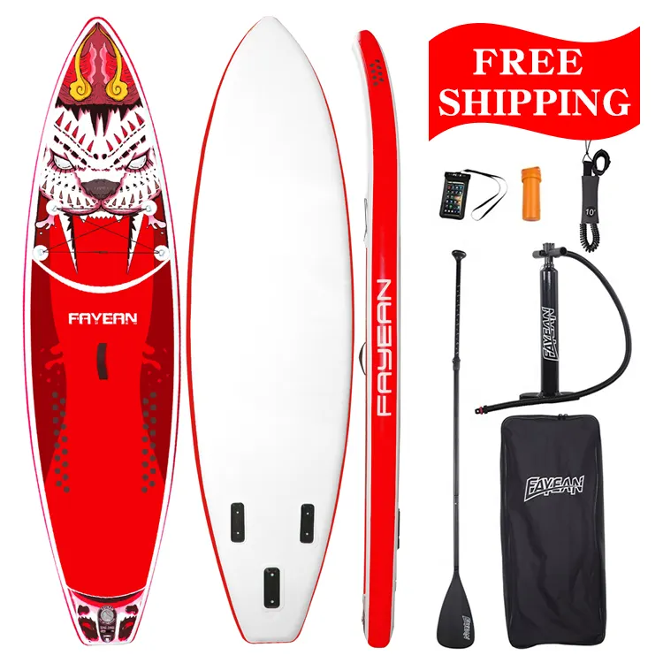 2024 Fayean Dropshipping Wholesale Oem Cheap Surfboard Surfing Inflatable Stand Up Sup paddle board
