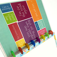 Carnet de notes A5 nouveau design, agenda spirale avec intercalaires à feuilles mobiles