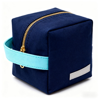 Pochette en coton personnalisée pour femme, motif bonbons mignon, pour trousse de maquillage portable en toile, avec fermeture éclair, organiseur de voyage
