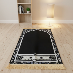 เสื่อสวดมนต์สำหรับมุสลิมแบบพกพามีเข็มทิศสำหรับการเดินทางมัสยิด - Product Image 5