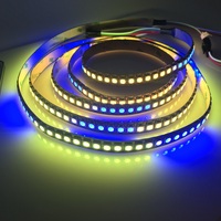 Bande LED RVB adressable flexible de haute qualité, étanche, fabriquée en Chine, WS2815 2811 30/60/144LEDs/m, lumière pleine couleur 12V