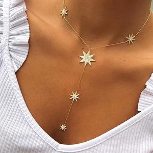 Collana Lunga con Ciondolo a Stella Sexy a Forma di Y in Ottone con Catena Placcata Oro o <span class=keywords><strong>Argento</strong></span> per Donne Matrimonio Anniversario - Product Image 4
