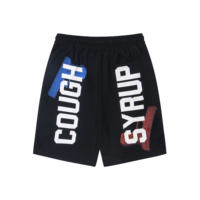 Shorts d'été en coton personnalisés pour hommes, idéaux pour le fitness et la course à pied, avec motif 'THAT'S a AWFUL LOT of COUGH SYRUP'