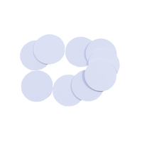 Targhette per monete in PVC NFC215 etichette per gettoni rotonde 13.56MHz Chip programmabili Smart RFID Label