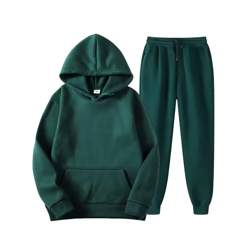 2021 Abbigliamento uomo Set Grossista Autunno Inverno Logo Personalizzato Pile di Poliestere 2 Pezzo Jogger Tuta